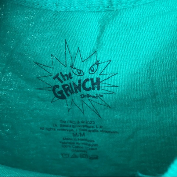 The Grinch Dr Seuss Feelin Grinchy Graphic Mens Tee Ugly Christmas Green Tshirt - Picture 3 of 6